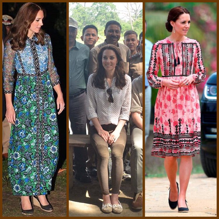 MissCandid01's tweet photo. #KateMiddleton in #AnnaSui , #Zara and #RMWilliams and #Topshop during #RoyalVisitIndia #WillKate #diva https://t.co/bbtp4qiCzI