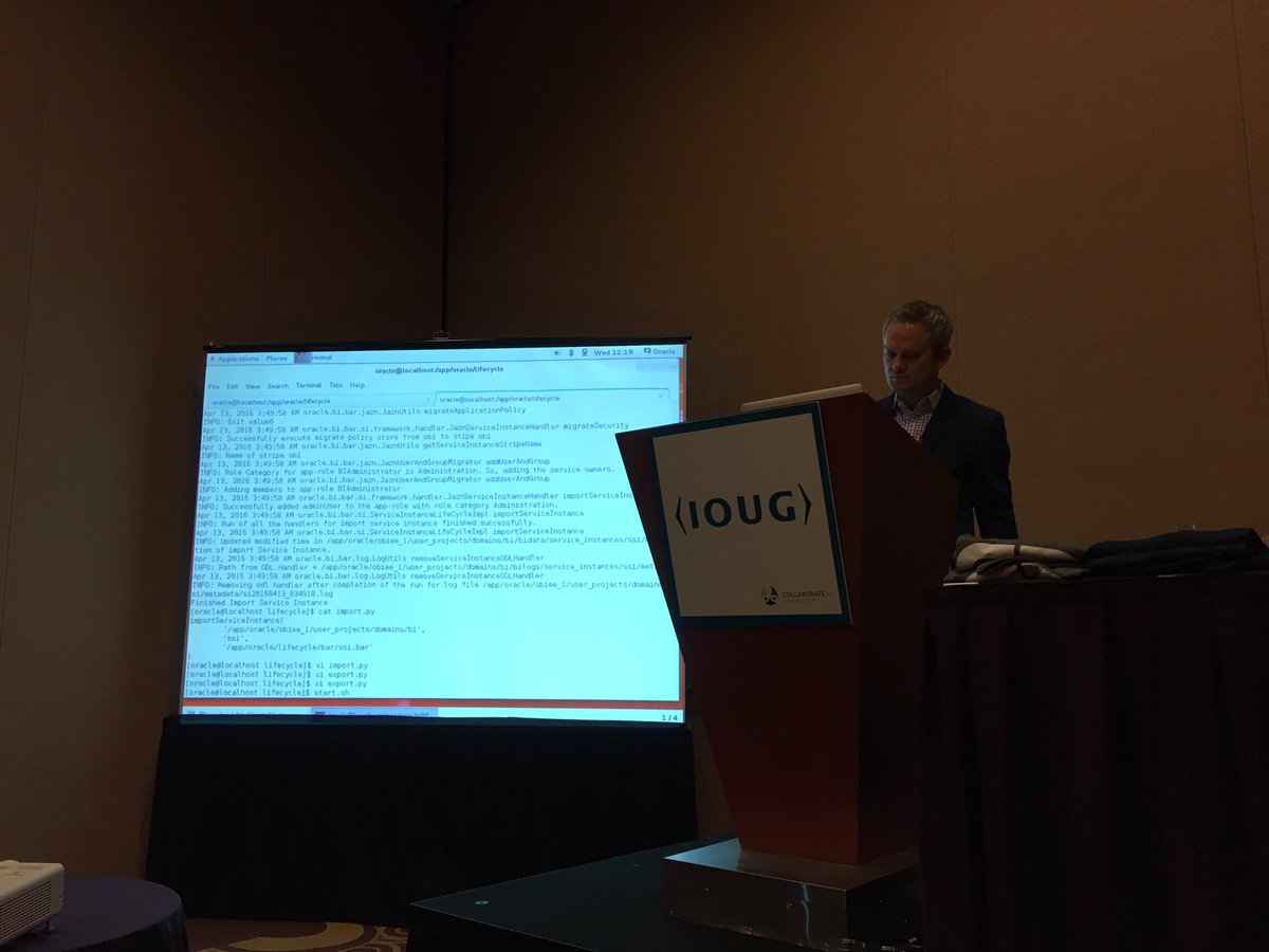 kevin_mcginley's tweet photo. @stewartbryson getting into the technical weeds of OBIEE 12c to supercharge your delivery @RedPillA #collab16 https://t.co/PQLhyrgjLv