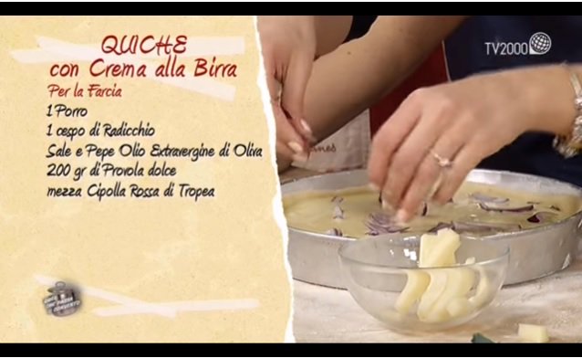cucinatv2000's tweet photo. #quiche #birra https://t.co/WTmXT2k83V @giallafornelli @TV2000it #ricette @salvoni_s @dolceunposalato https://t.co/8tPbG1dDvI