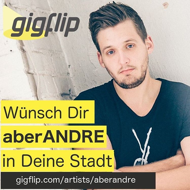 Hole <a href="/aberANDRE/">Andre R.</a> für ein Konzert in Deine Stadt! Jetzt voten:
bit.ly/1N8GHjG #wunschkonzert #gigflip