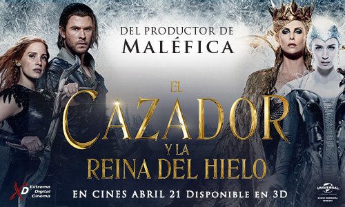Stereo89Panama's tweet photo. 3 primeras personas que nos escriban los nombres de los protagonistas de la película El Cazador y la Reina de Hielo https://t.co/UD3JyAUICe