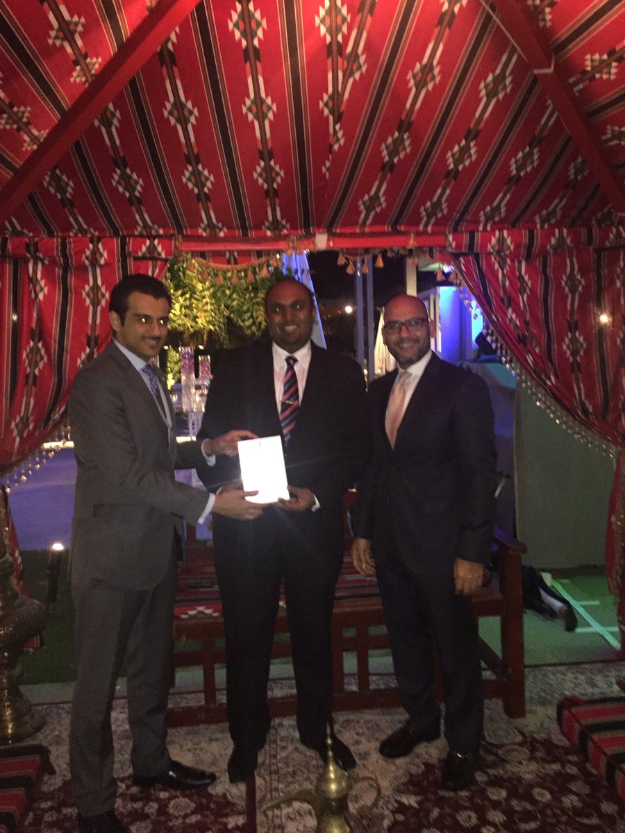 Congratulations to <a href="/CA_DSouza/">CA ANTHONY DSOUZA</a> for winning the Twitter prize at #MEIC16 <a href="/CFAinstitute/">CFA Institute</a> @CFAemea