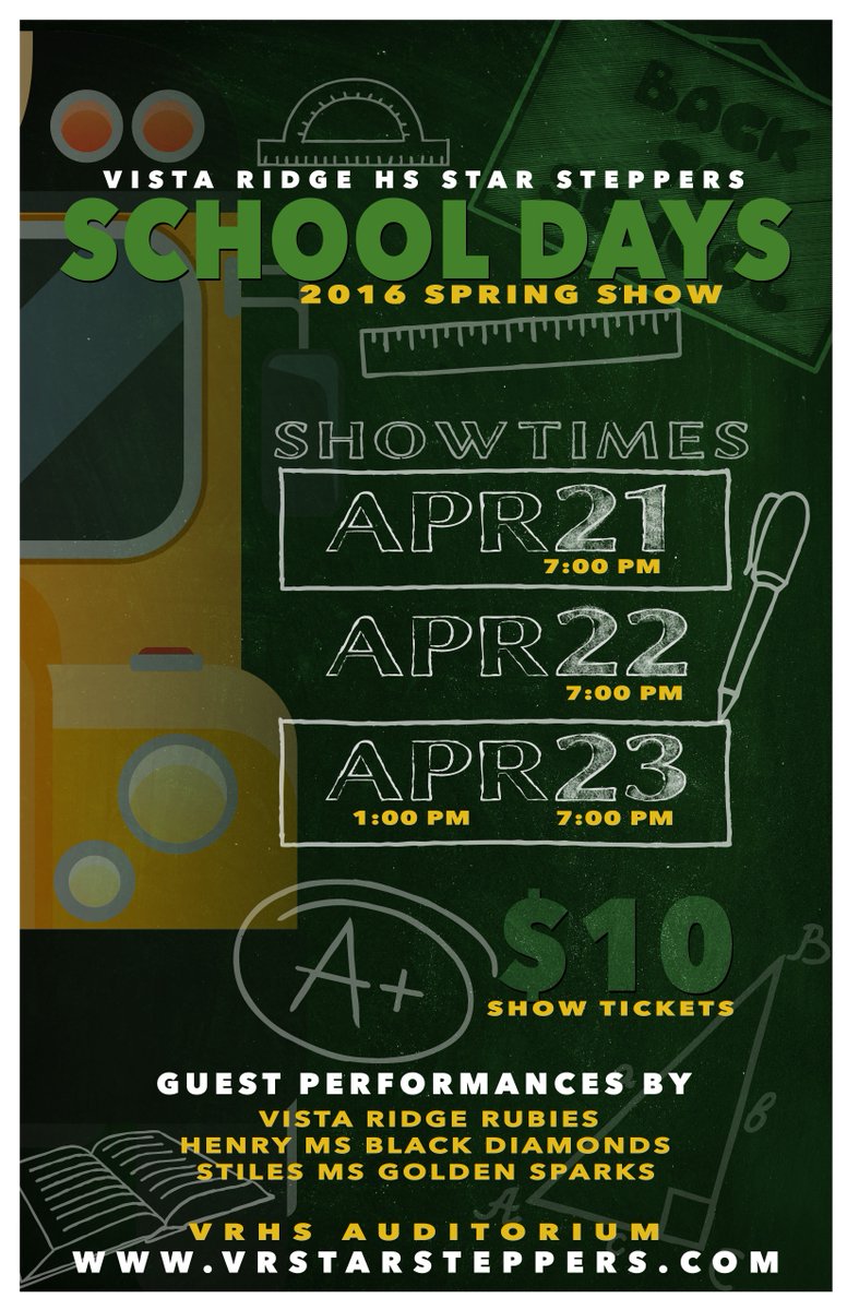 VRSteppers's tweet photo. Purchase your tickets today for the Star Stepper spring show,"School Days," at https://t.co/gajuh8CwXi https://t.co/niMS5qQPKV