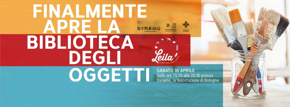 Ge_Jama's tweet photo. Tanti 👏 alla #BibliotecaDegliOggetti ! #Leila #Bologna #sharingeconomy #condivisione https://t.co/GB9MR5OvGN https://t.co/DvYMZbQput