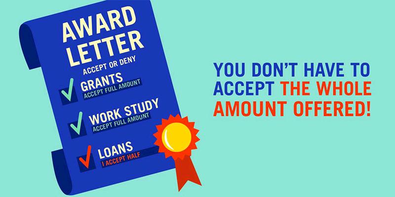 FAFSA's tweet photo. FACT: You don’t have to say "Yes" to all the loans you’re offered. Take only what you need. https://t.co/sd5nXxtHfm