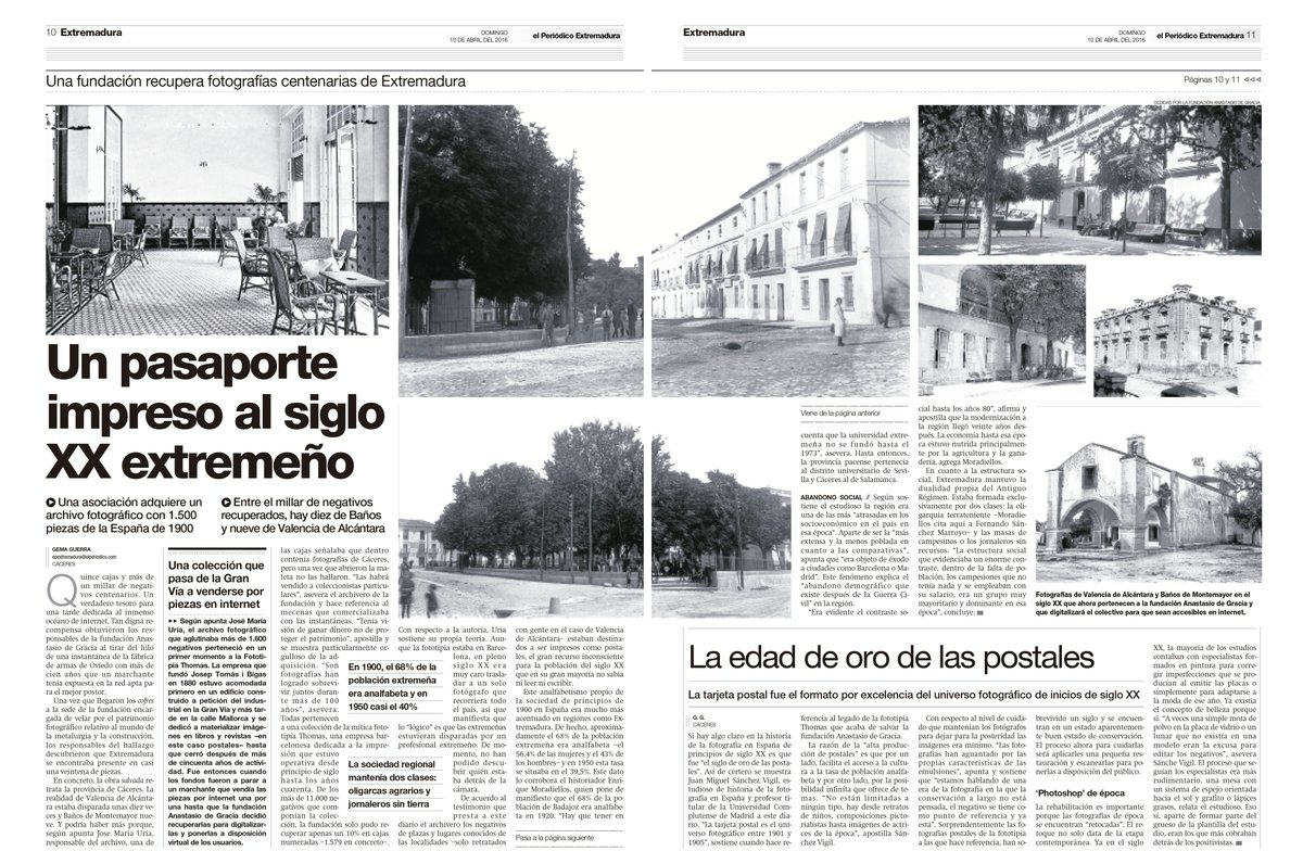 ugtficantabria's tweet photo. RT Fund_AGFITEL: Agradecemos a Gema Guerra y EPExtremadura el gran reportaje sobre las fotos extremeñas de #Fototi… https://t.co/VYAxDEAwHI