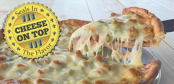 At Teresa's we use high quality, freshly grated Wisconsin Provolone on our pizzas.