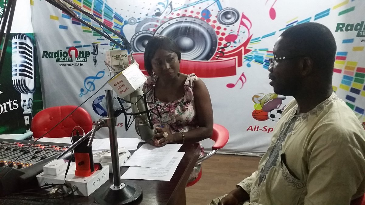 1035fmradio1's tweet photo. It's nw time 4 #MediaWatch with @cd96bfccf829456 &amp;our guest is a maritime correspondent frm Voice of Nig Mr Adekunle https://t.co/4oV1bVsJOv