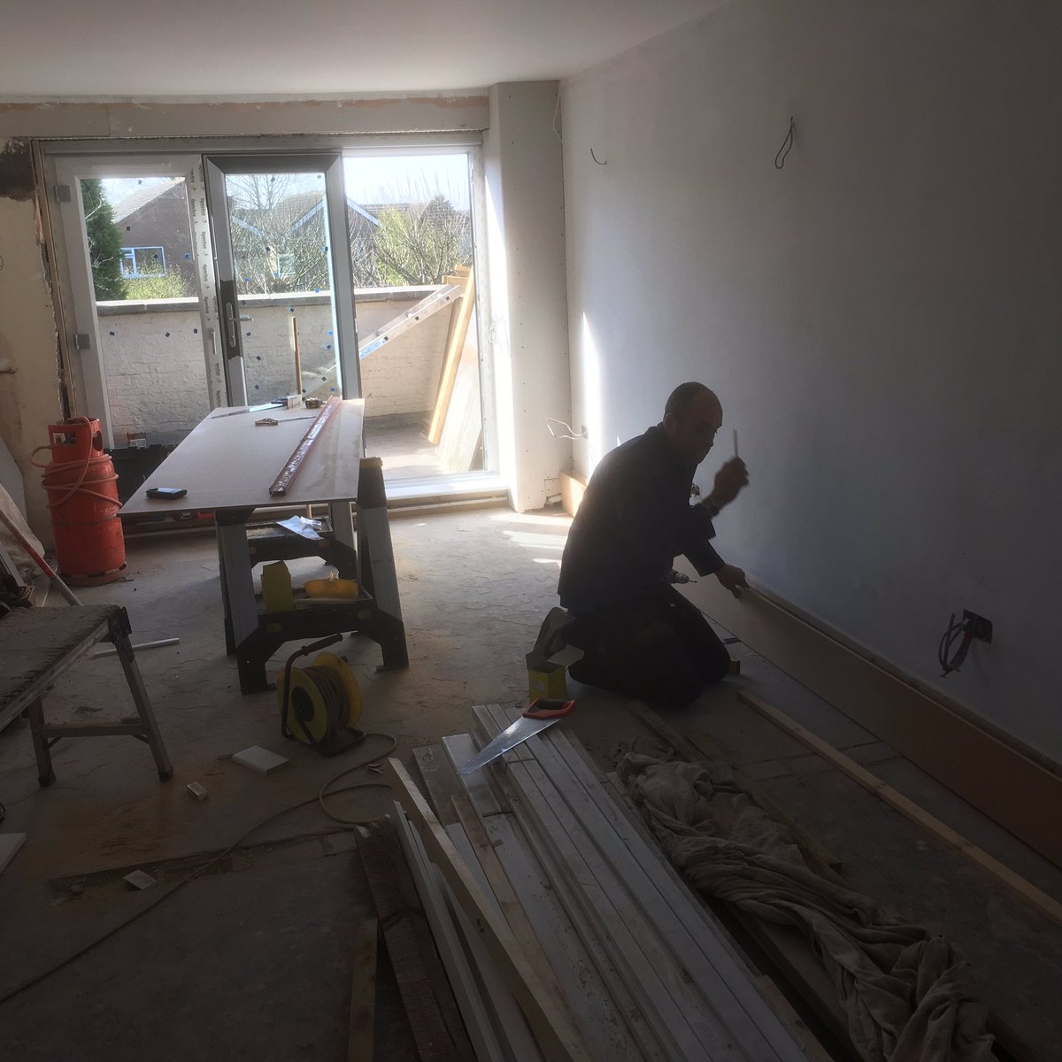 2nd fix carpentry on our apartment fit out in Nuneaton