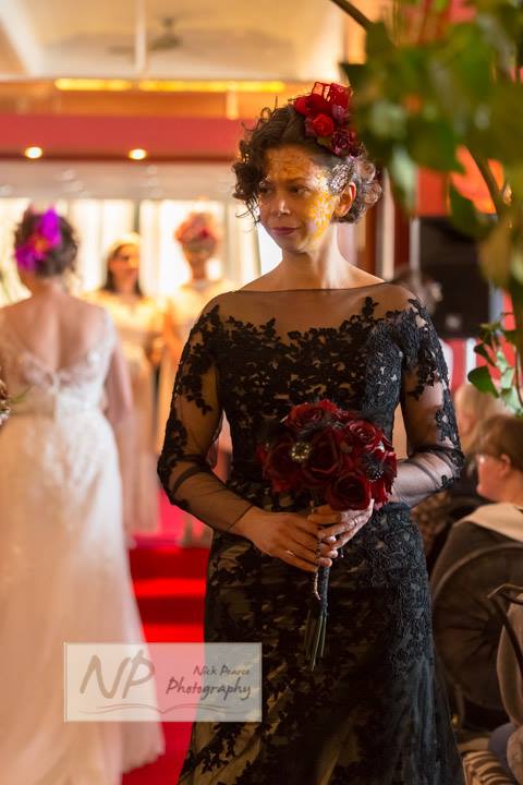 artisanwedding1's tweet photo. Who says wedding dress have to be white ! we love this black Gothic inspired dress by @blissbridal3 https://t.co/SHN0GNgWbL
