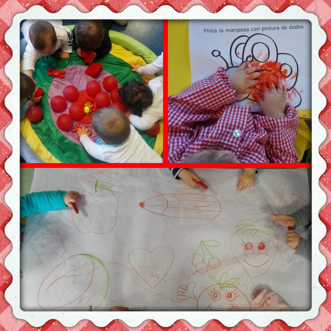E_InfantileSXXI's tweet photo. #CamarenaSagunto En Casa Cuna trabajamos el color rojo mediante #fichas #juegos #murales. #aprendermanipulando https://t.co/f7lO9KIJXs