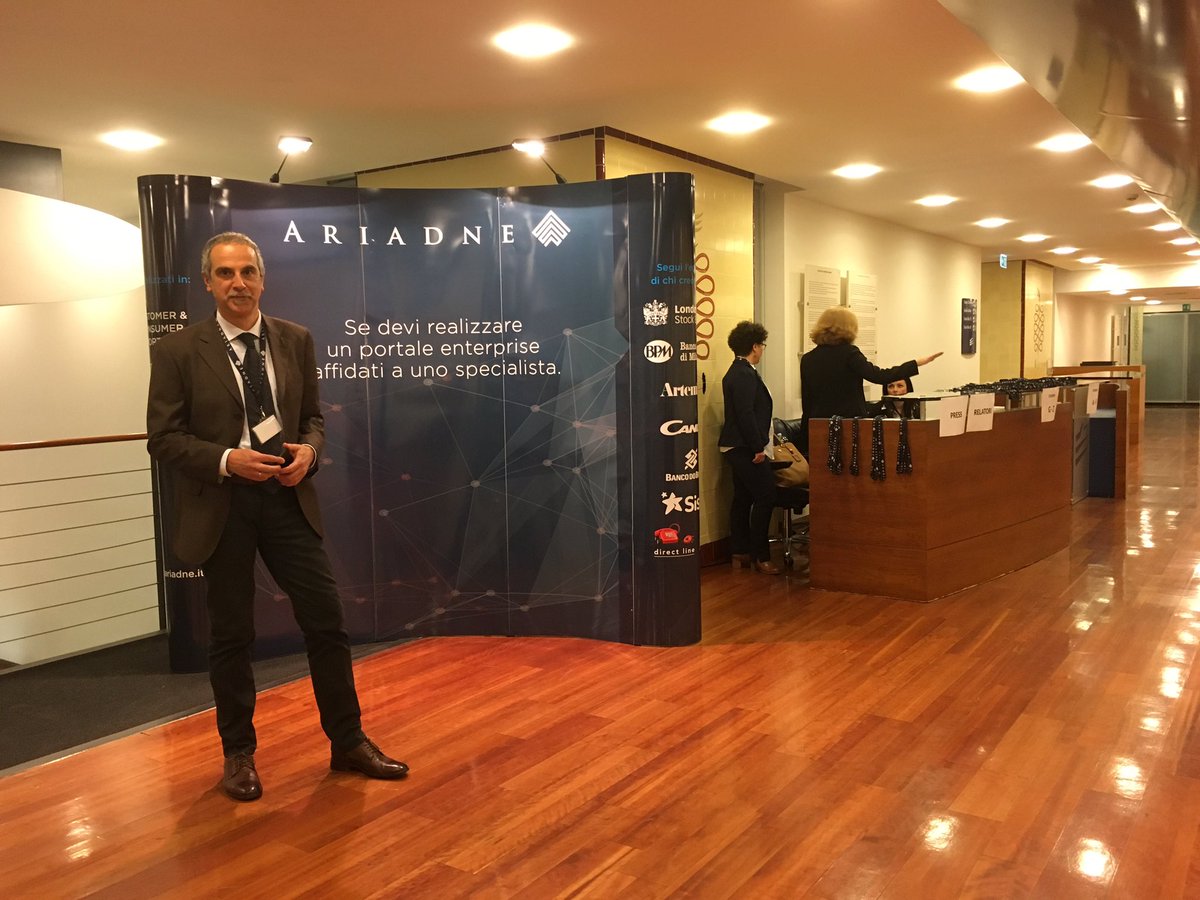 mtorriani's tweet photo. #ARIADNEV16 pronti per il Digital Portal nel Finance https://t.co/jKBI8t1V3k