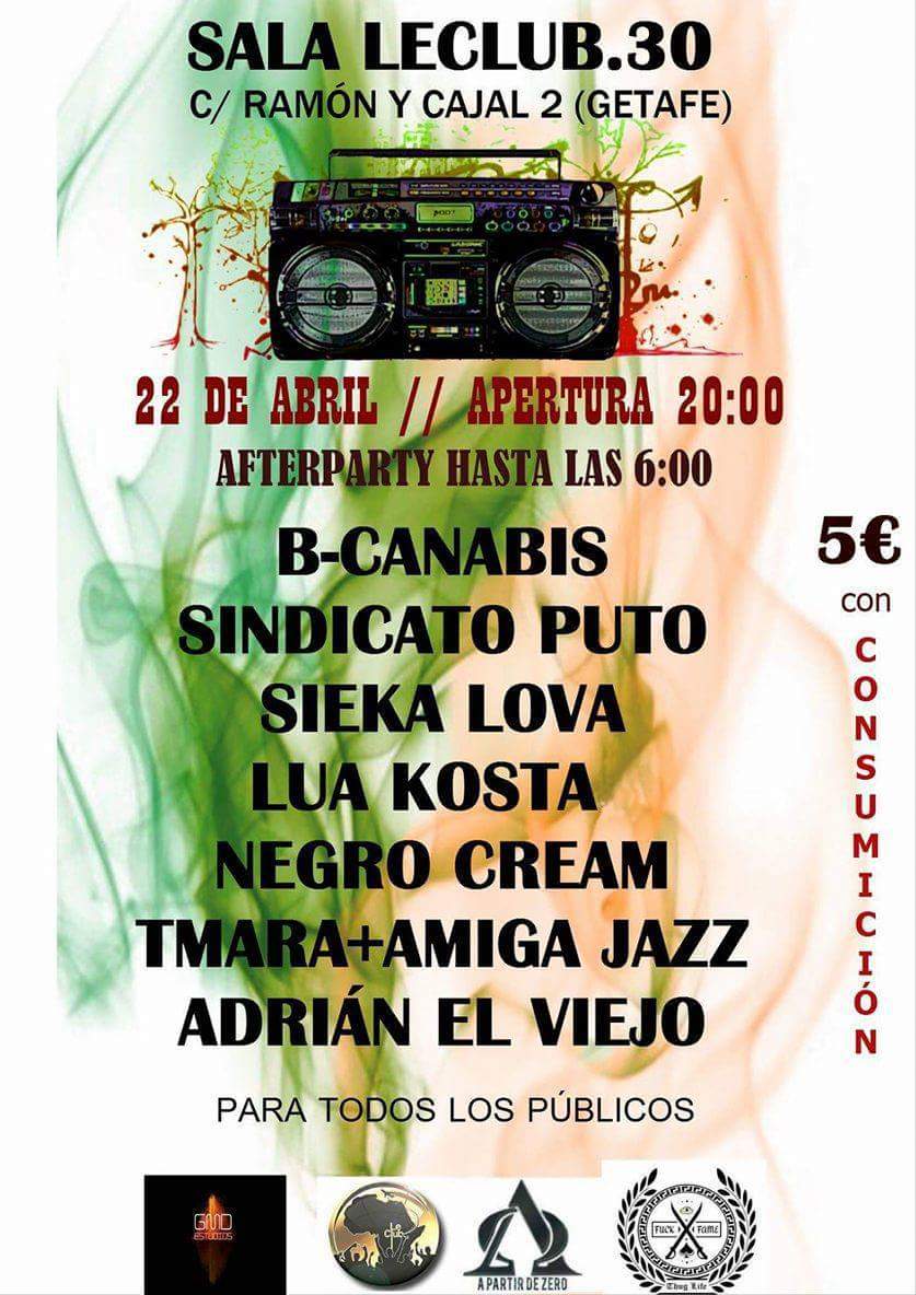 22 de este mes, getafe, savasana, afterparty, lo he dicho todo.