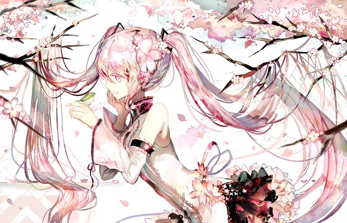 渋においた桜ミクさんです 