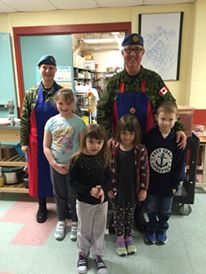 Special volunteers at Breakfast Prog. Thanks Cpl Zwicker and Hon Col Hennessey! @SouthShoreRSB #uniformsinyourschool