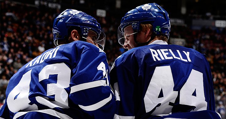 MapleLeafs's tweet photo. BREAKING NEWS: The Leafs have signed Morgan Rielly and Nazem Kadri to new six-year contracts. #TMLtalk https://t.co/vtilBqUqWF