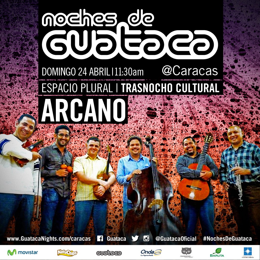 ¡Feliz miércoles! ¡Faltan sólo 11 días para el concierto de <a href="/arcanomusica/">Arcano</a> #NochesdeGuataca #24Ab