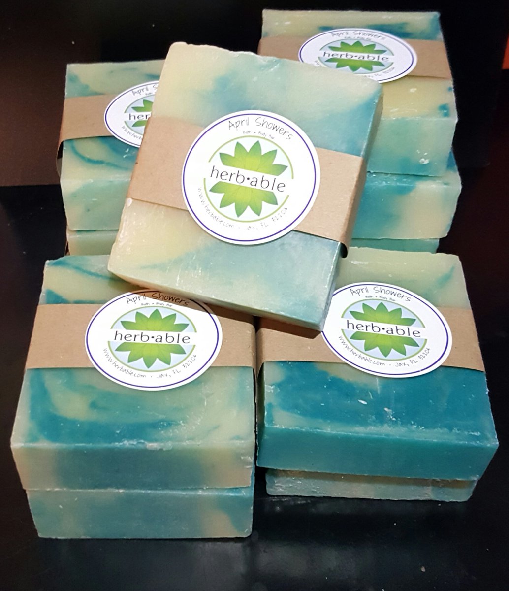 HerbableBox's tweet photo. Bar Soap for April with fresh, clean April Shower's scent. https://t.co/iXAoPZOR2D