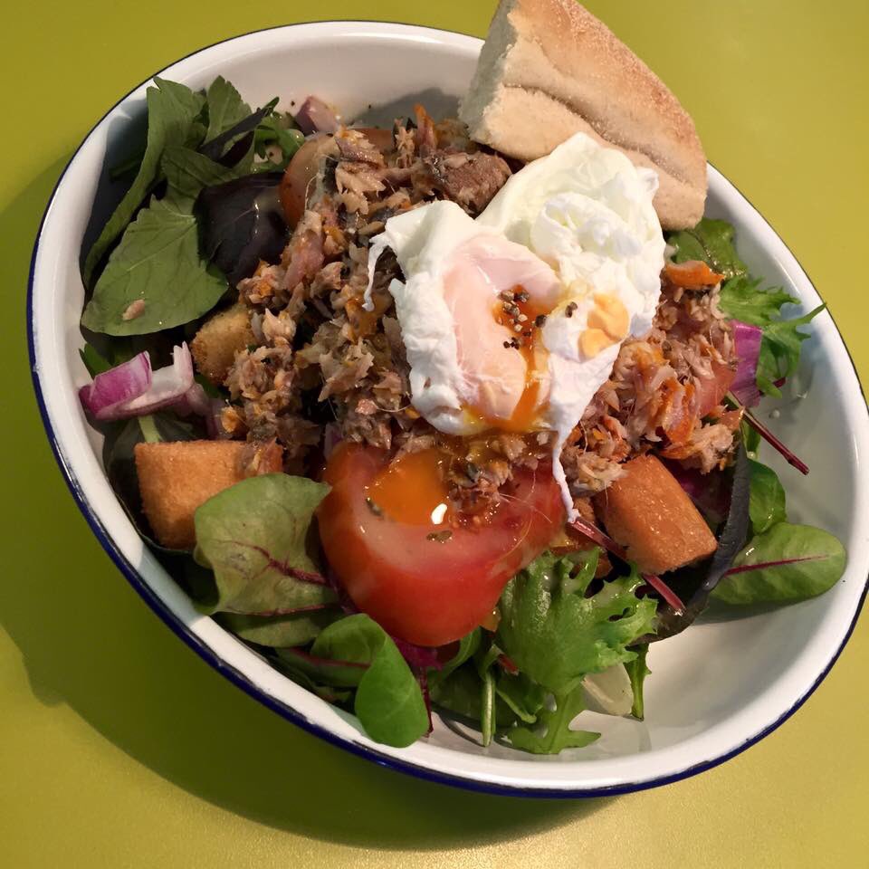 FSCKeswick's tweet photo. Two of our new salads are proving massive hits; Smoked Loch Fyne Kipper and the Smoked Chilli Sausage. https://t.co/uJwcV3LTUD