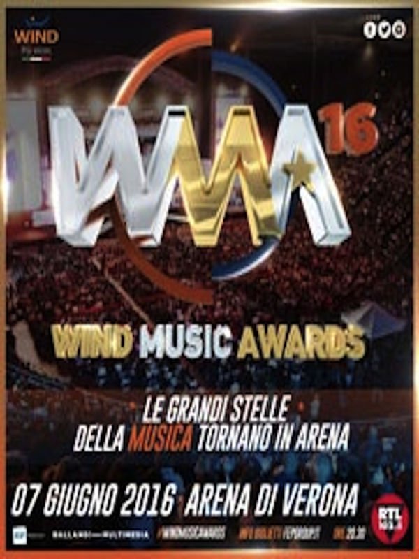 LikeMusicItalia's tweet photo. Il 7 giugno all'Arena di Verona tornano i Wind Music Awards https://t.co/KSYSpYZDrC https://t.co/YGIlCaE5PZ