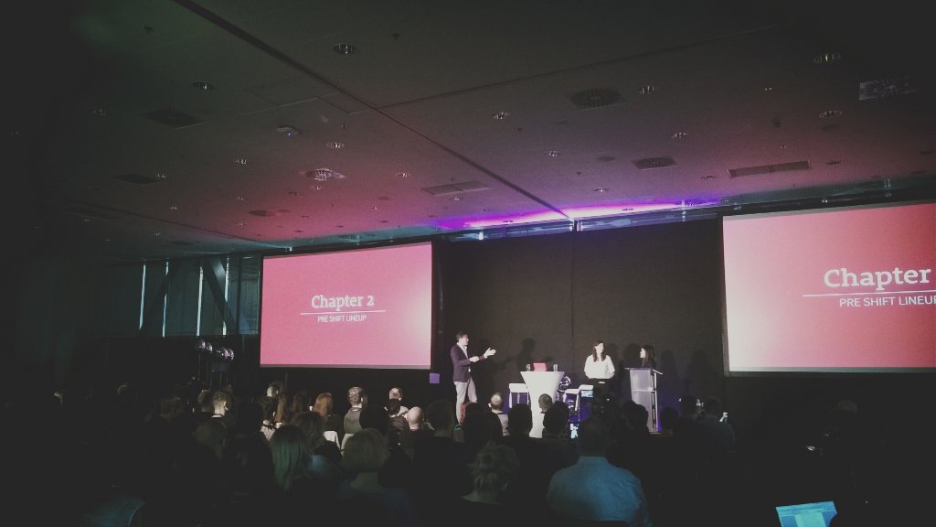 Great talk by @wyattstarosta from <a href="/OpenTableDesign/">OpenTable Design</a> about restaurant experience and flow of customer data!