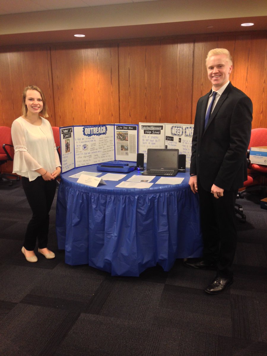 FairmontMktg's tweet photo. Best of luck to Olivia Shirley Alex Wunder at #Sinclair #TechPrepShowcase competing with their #WiFirebird project https://t.co/6hNMHI5Arl