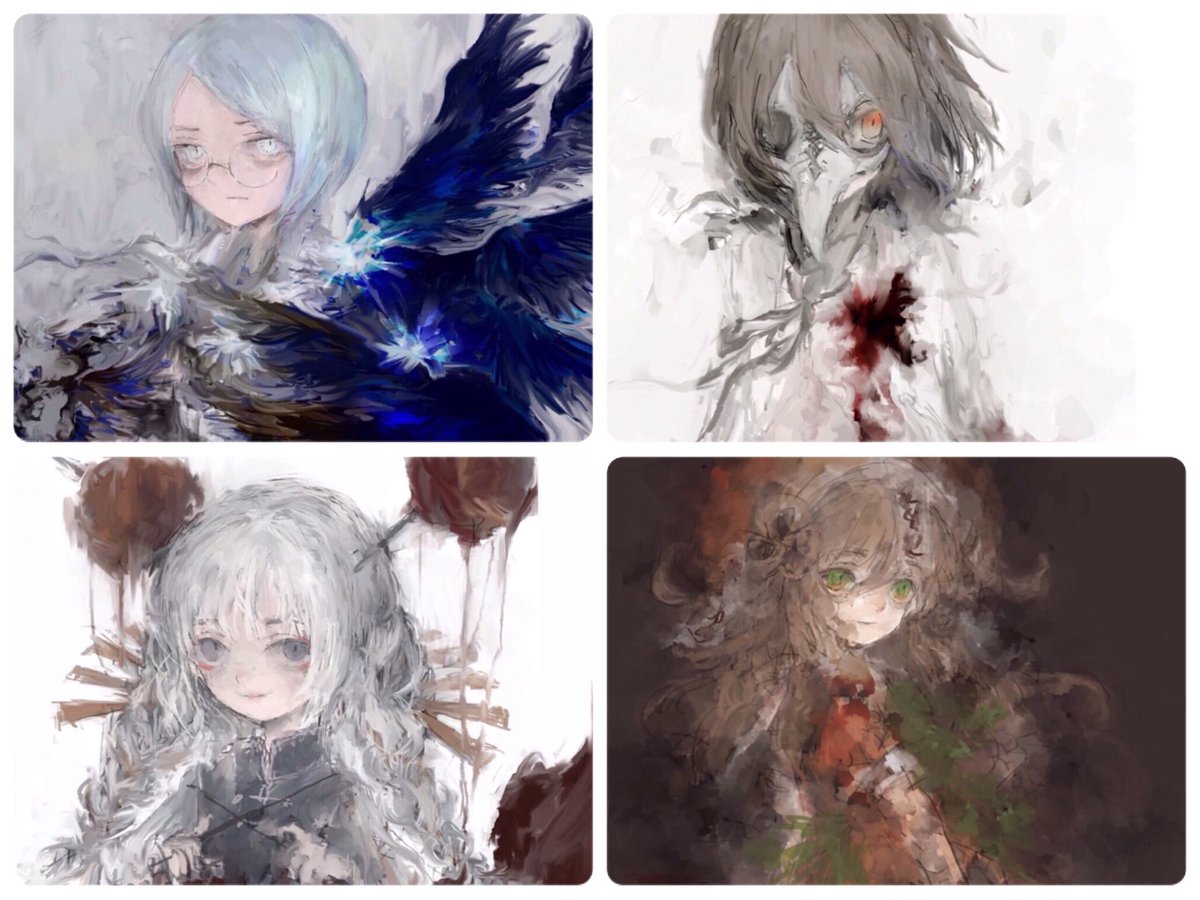 仄暗い雰囲気の少年少女の絵を描いております
 #4月なのでフォロワーさんに自己紹介しようぜ 