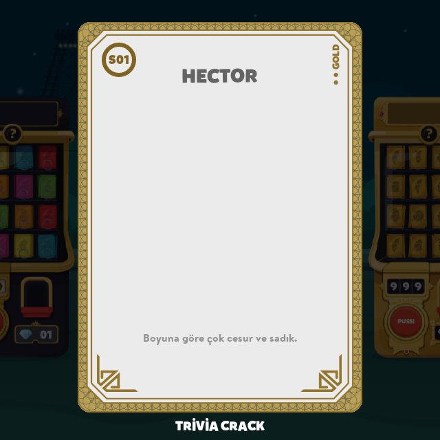 "Hector" kartını kazandım! Koleksiyonuma göz at! #TriviaCrack - triviacrack.com/tr/landing.ayp