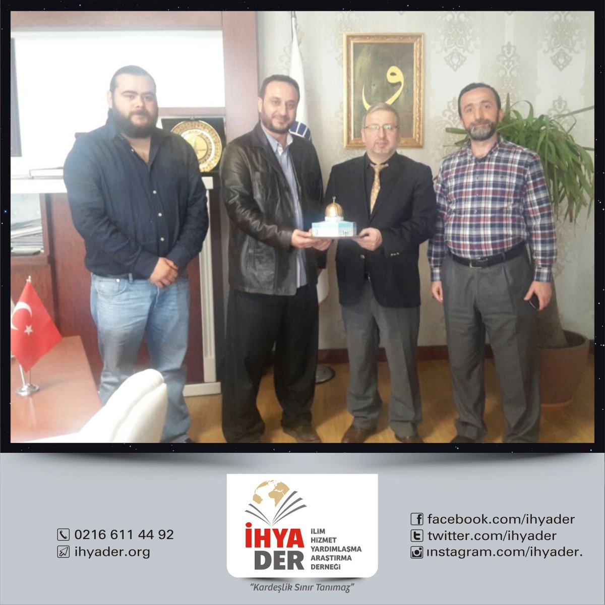 Ümraniye Müftüsü Sayın İlyas YILMAZTÜRK'ü ziyaret ettik.