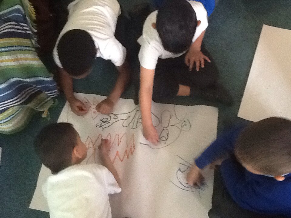 Walnut_Foxfield's tweet photo. @foxfield - Expressing ourselves through art and music - with Art Emma. https://t.co/BT4fJb77Il