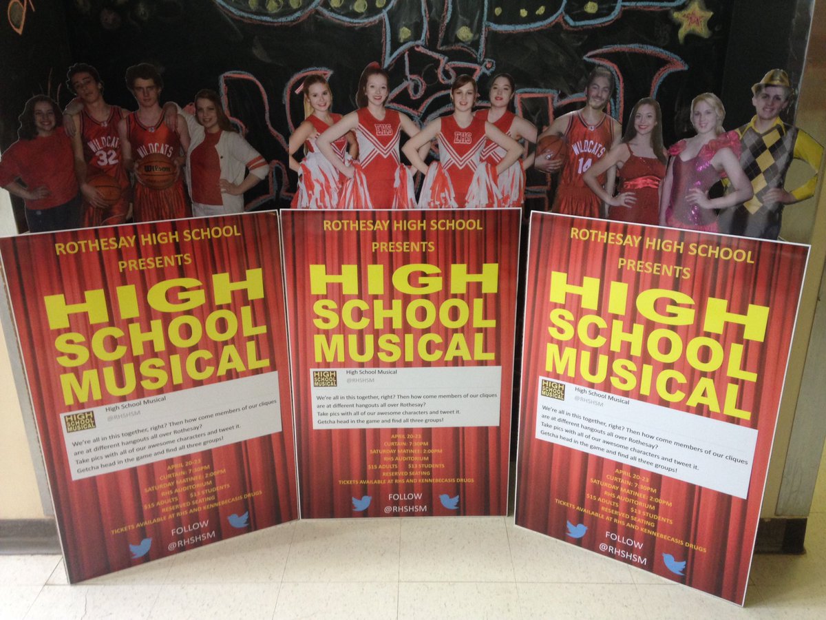 RHSHSM's tweet photo. Find and tweet a pic with these 3 HSM cliques to be entered in a draw for Saturday Matinee tix! 🐯 https://t.co/aUsWVAeTv8