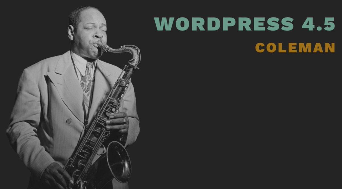 Codename "Coleman": <a href="/WordPress/">WordPress</a> 4.5 ist da und kommt mit nützlichen Neuerungen daher. freund.fm/was-ist-neu-un…