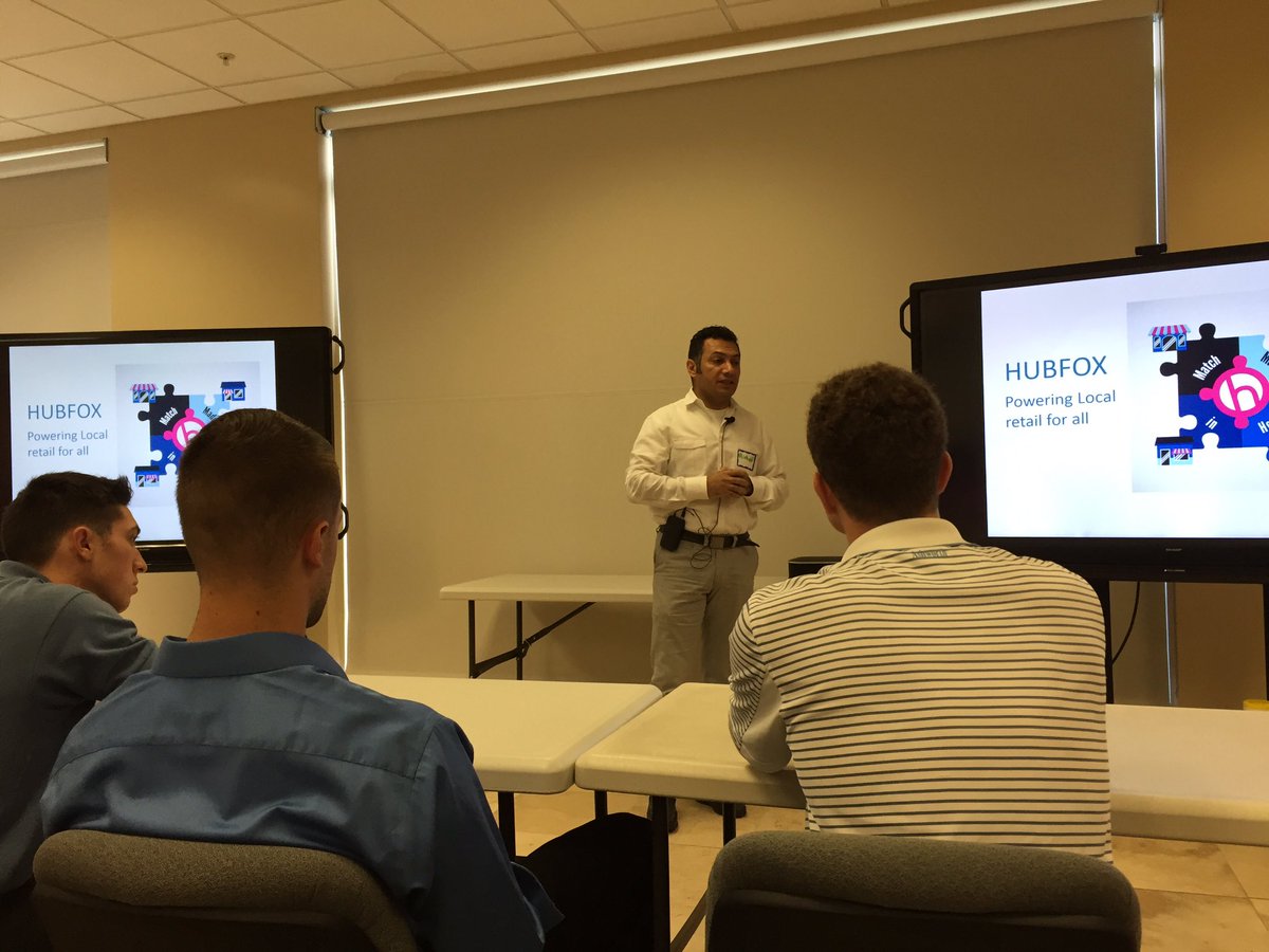 rulasne's tweet photo. @HubfoxMall co-founder @richard_wakeel is presenting our app at #1MillionCups #Tampa #HubfoxMobileMall #HubfoxLocal https://t.co/PufSQ6r66A