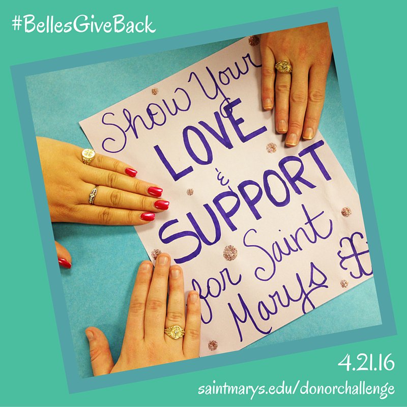 BellesGiveBack's tweet photo. Students made posters for Donor Challenge! #BellesRing #BellesGiveBack https://t.co/zj3sLrjrLX