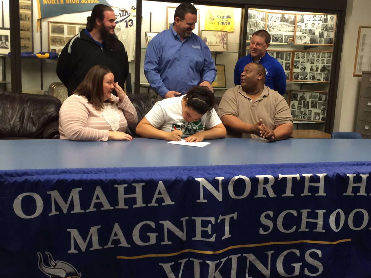 OPS_northstar's tweet photo. Cassidy Brannon signed today to Northwest Missouri State for track and field. Great job Cassidy! https://t.co/lvVhr9Uoir