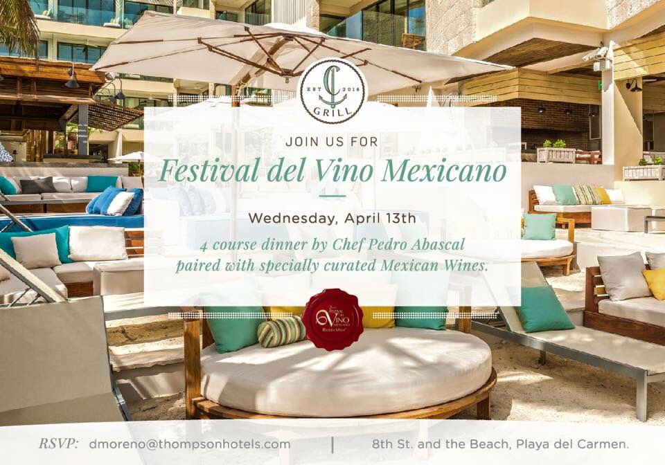 margot_tovard's tweet photo. Ya inicia el @FestVinoMex 
🍾🇲🇽🌴 hoy primera cena en #CGrill @ThompsonPlaya - 
@FoodiesPlaya @the_sazon @ResidenteRM https://t.co/cXpXSj5kyU