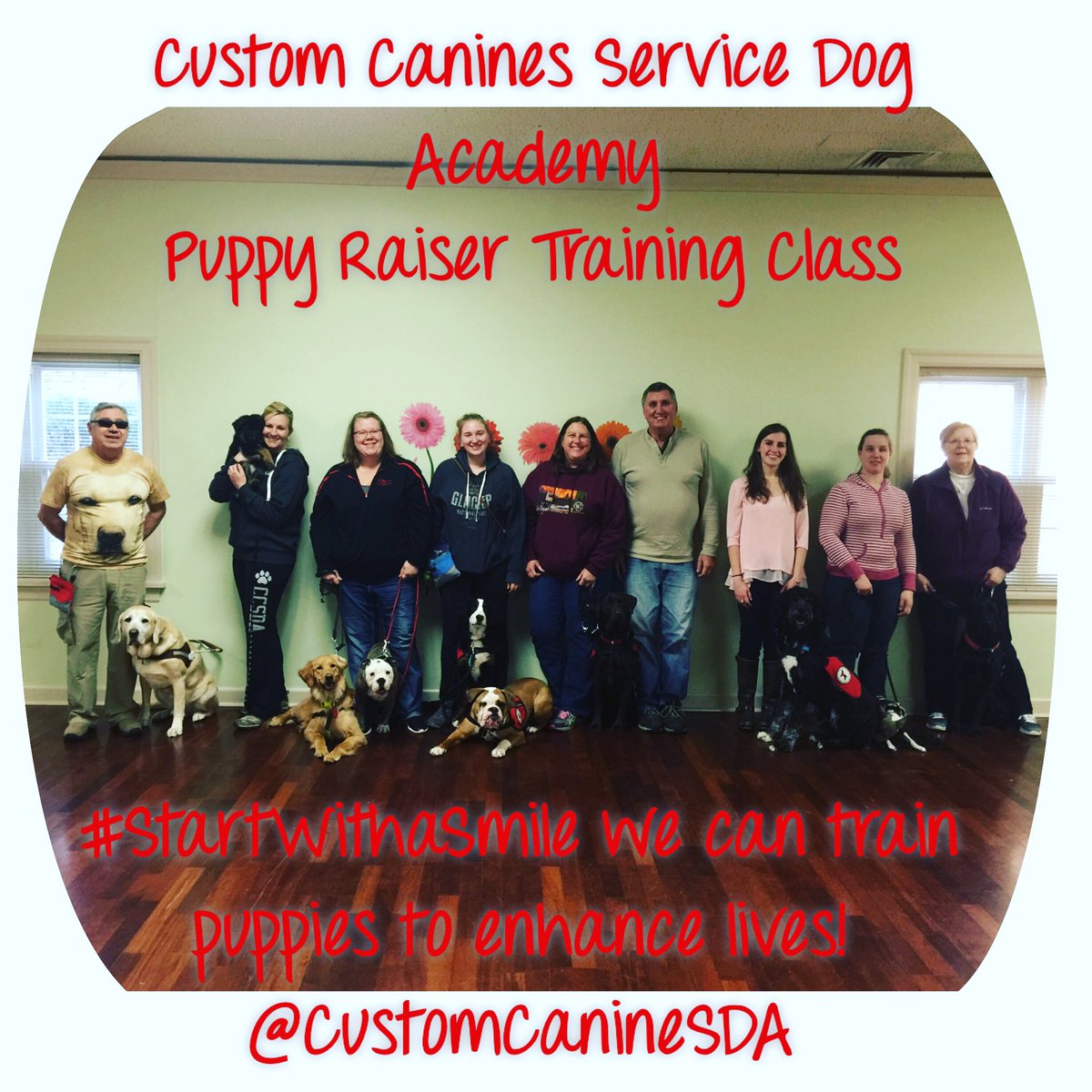 CustomCanineSDA's tweet photo. @amazonsmile #StartWithaSmile We can raise and train more pups to help individuals with disabilities https://t.co/YZafMqpNo8
