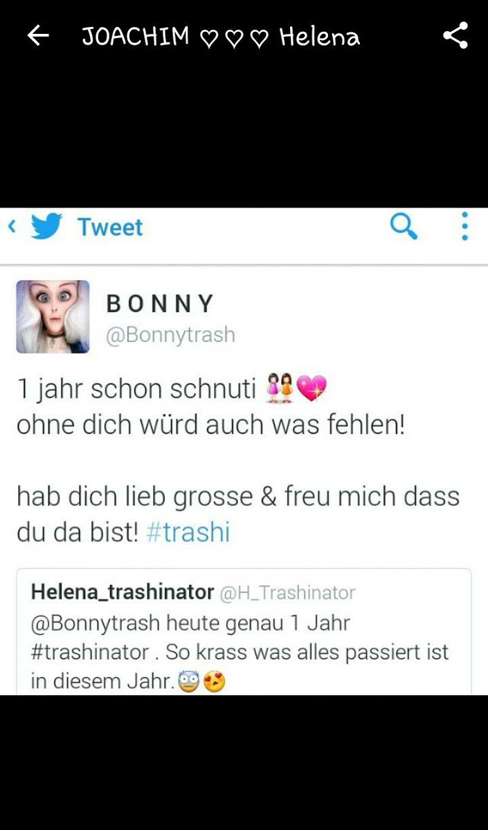 laura___05's tweet photo. Guckt euch helenas Profilbild an😍
Sie ist ein stolzer #Trashinator und liebt Bonny wirklich aus ganzem Herzen https://t.co/k1MvNfV9ql
