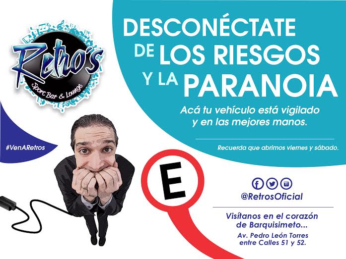 RetrosOficial's tweet photo. En nuestro local tu tranquilidad es importante para nosotros! tu, ven a divertirte y el personal vigila tu vehículo. https://t.co/La6jNwjDCL