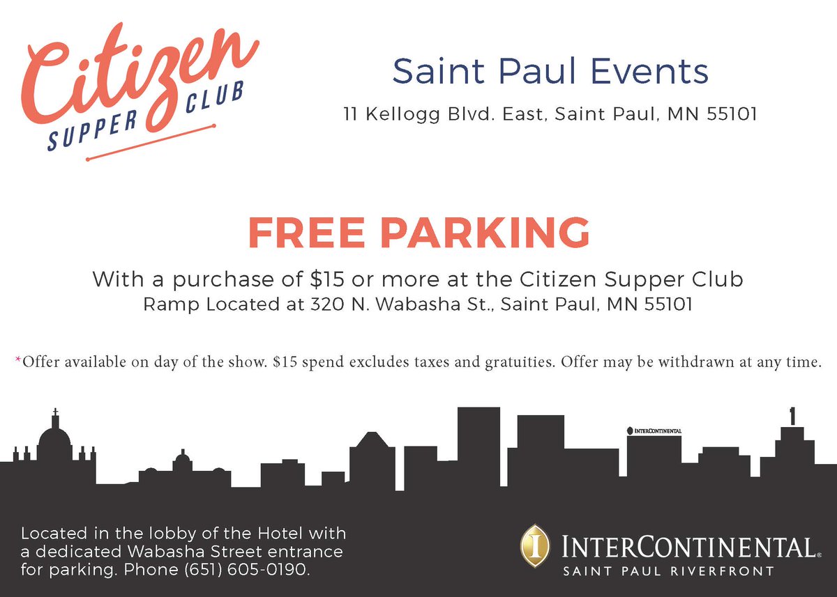 CitizenStPaul's tweet photo. Bullets Over Broadway tonight @theordway. Free event parking when you spend $15 or more! #CSCDeals #MySaintPaul https://t.co/KnAhbN7kay