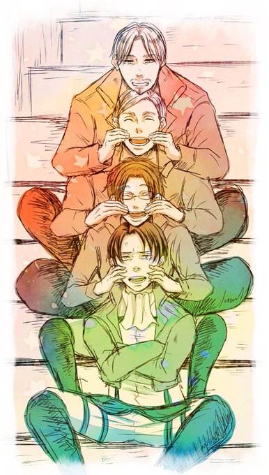 調査兵団幹部組のtwitterイラスト検索結果 古い順