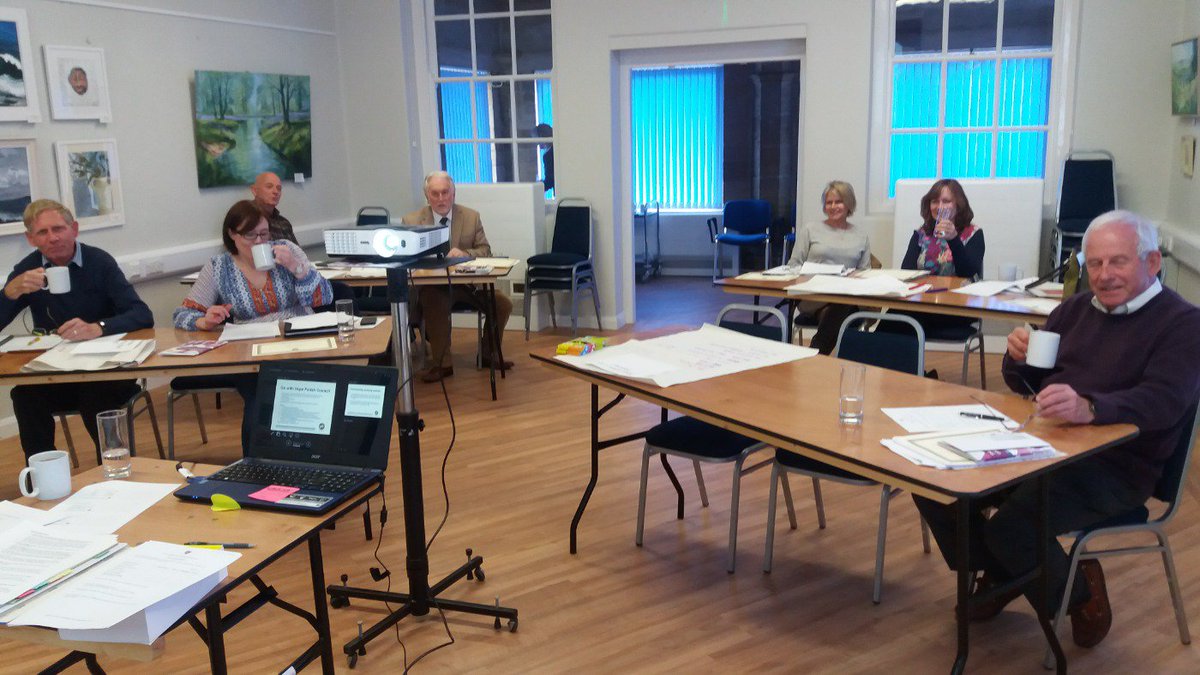 GlosALC's tweet photo. Councillors enjoying a well deserved coffee break on Being a Better Councillor course at Bourton on the Water. https://t.co/kpcg0Kuli2