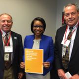 akronlibrary's tweet photo. Rep. Sykes, Dir. David Jennings & Bd. member Bernie Rochford on Library Legislative Day. #ohiolibrariestransform https://t.co/CYBdTKROs0
