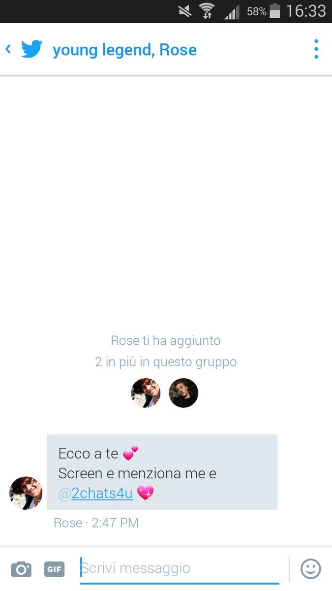 Lightwoodmag's tweet photo. @chatfor_you grazie😍 @2chats4u https://t.co/qBz1Yk2lJ4