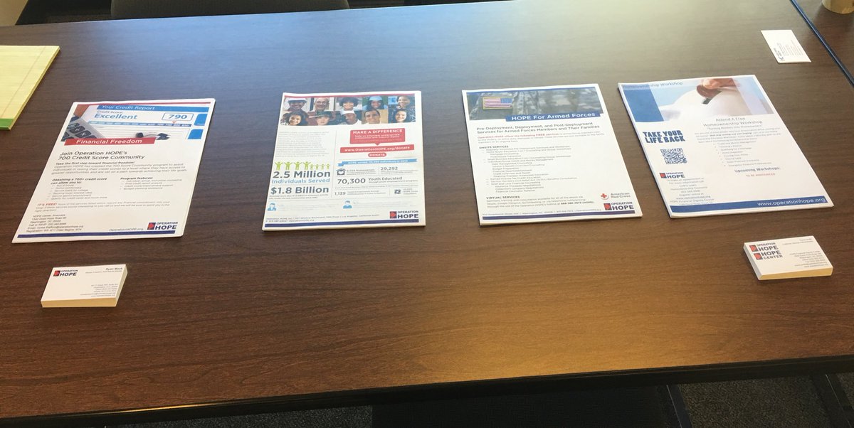 Travisdchope's tweet photo. @OperationHOPE ready for this veteran event with @FriendshipPlace we care about our veterans! @ryancmack #hopedmv https://t.co/zoS3BhmZwB