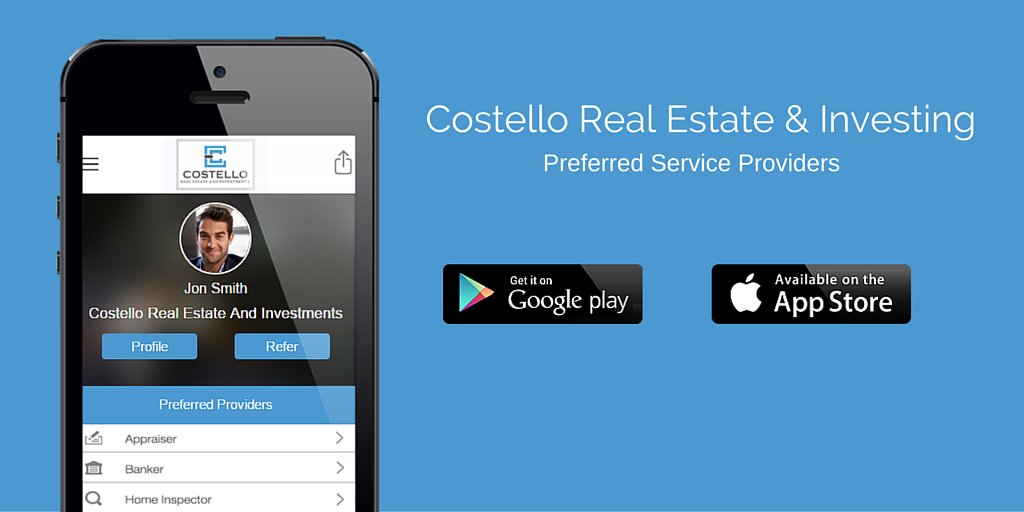 ClientLinkt's tweet image. Showing their expertise &amp;amp; adding more client value - Congrats to Costello Real Estate on launching their new app!