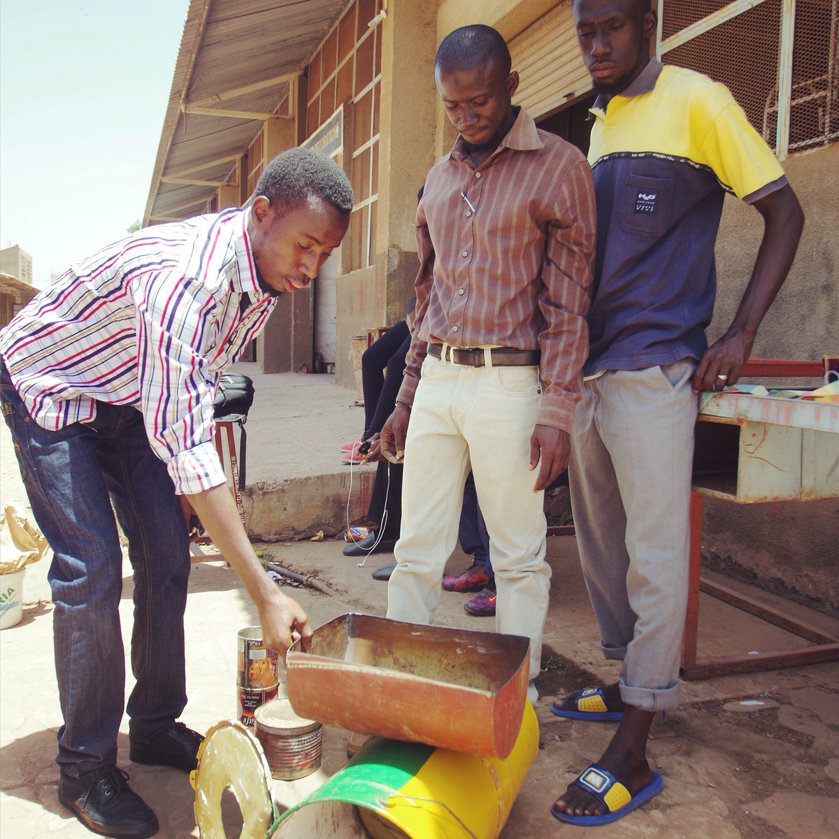 new+improved peanut roaster mock-up. more efficient/effective for the women that roast+sell. #BJLtacticalArch #BCBD