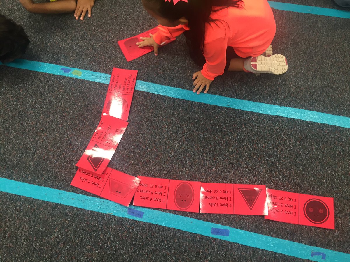 AshleyC2407's tweet photo. Vocabulary Dominoes with 2D and 3D shapes!  Fun, Fun! #loboolympics16 #cullendercrew https://t.co/D5NgmGsBjZ