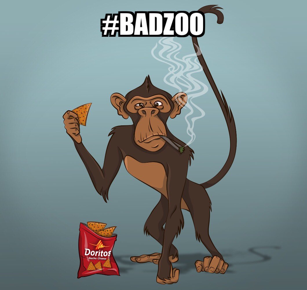badzootv's tweet photo. Meet Chip the Chimp. #badzoo #weed #doritos https://t.co/1cxxw0ZdTF