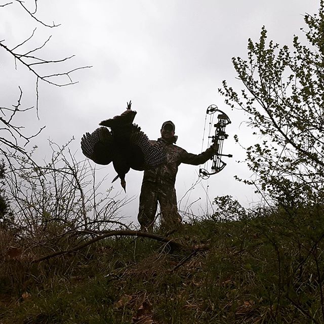 BowtechArchery's tweet photo. Scotty was literally in the clouds this weekend after shooting this Kansas Tom with is Bowtech. #turkey 📷: @thgtv https://t.co/bX0SSE5UYG